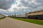 Passenger cars in the yard